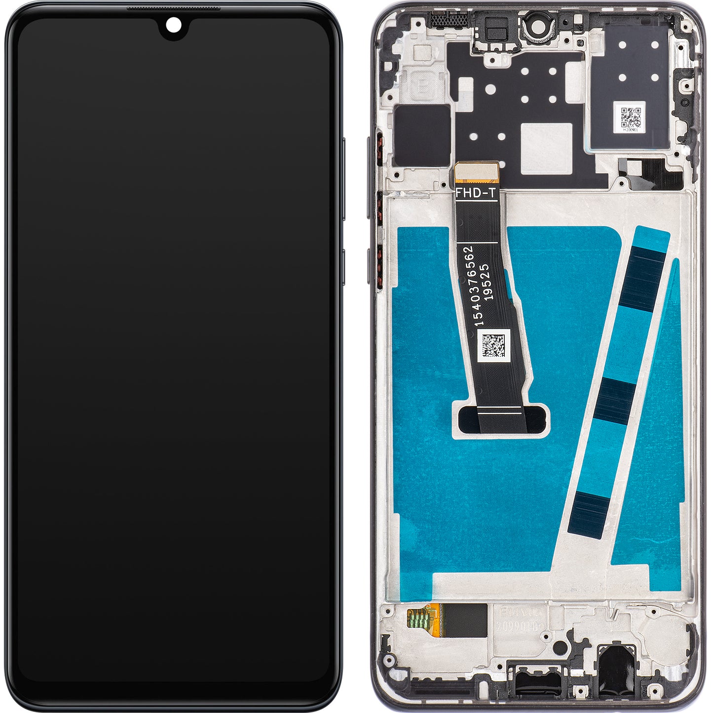 Display sa Touchscreenom MP kompatibilan sa Huawei nova 4e / P30 lite, sa Ramom, Crni