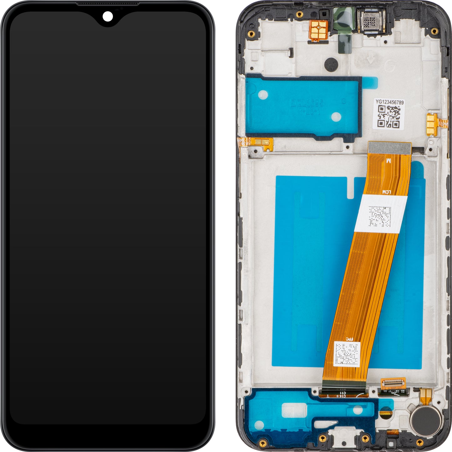 Display sa Touchscreen MP kompatibilan sa Samsung Galaxy A01 A015, sa Ramom, Ne-evropska Verzija, Crni