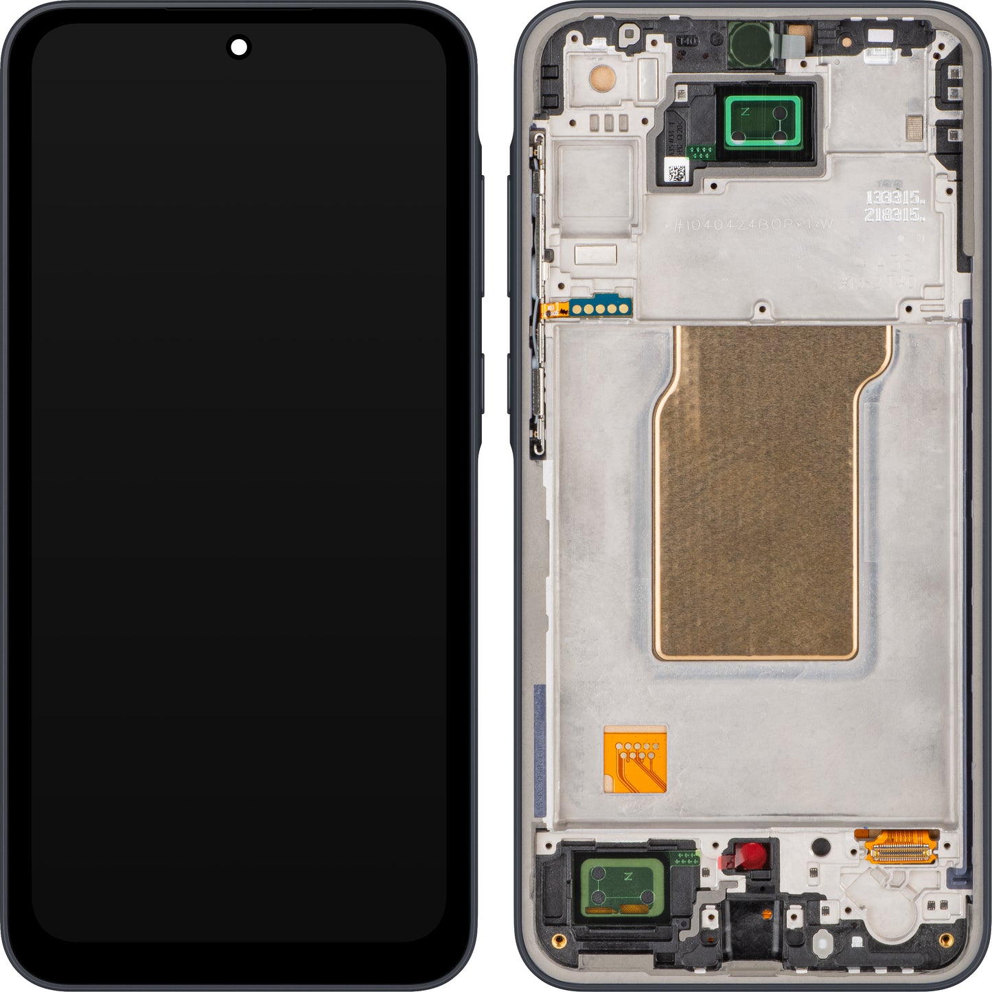 Display sa Touchscreen MP kompatibilan sa Samsung Galaxy A35 5G A356, sa ramom, Crni