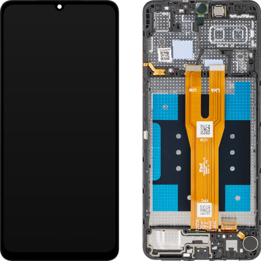 Display sa Touchscreen MP kompatibilan sa Samsung Galaxy A06 A065, sa Ramom, Crni