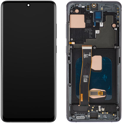 Display sa Touchscreen MP kompatibilan sa Samsung Galaxy S20 Ultra G988, sa Ramom, OLED verzija, Crni