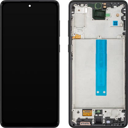 Display sa Touchscreen MP kompatibilan sa Samsung Galaxy A73 5G A736, sa Ramom, Crni