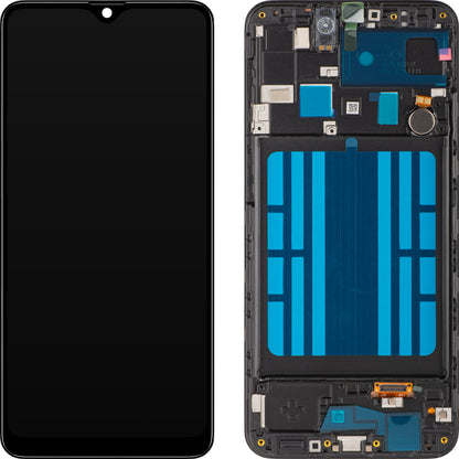 Display sa Touchscreen MP kompatibilan sa Samsung Galaxy A20 A205, sa Ramom, Crni