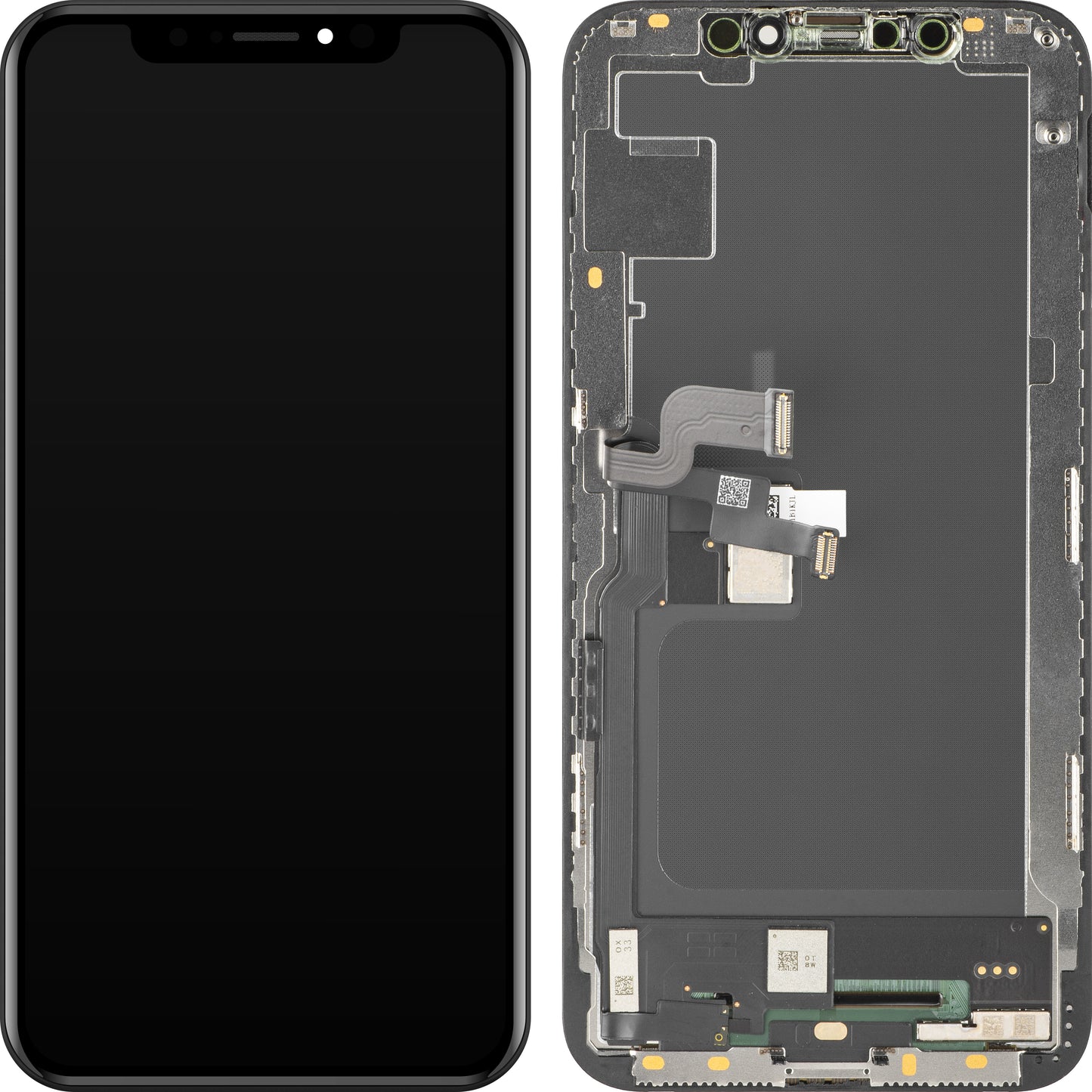 Display sa Touchscreen MP kompatibilan sa Apple iPhone XS, sa Ramom, Soft OLED FHD verzija, Crna