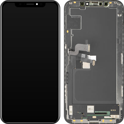 Display sa Touchscreen MP kompatibilan sa Apple iPhone XS, sa Ramom, Soft OLED FHD verzija, Crna
