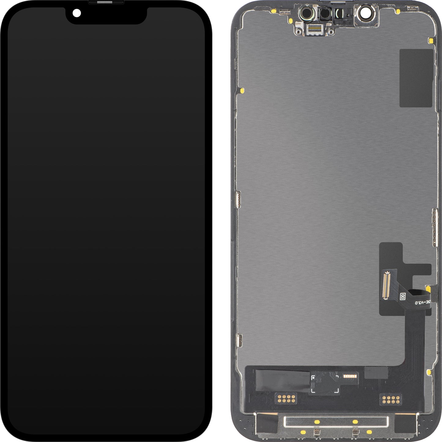 Display sa Touchscreen MP kompatibilan sa Apple iPhone 14, sa Ramom, Soft OLED IC Movable FHD verzija, Crni