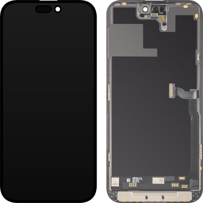 Display sa Touchscreen MP kompatibilan sa Apple iPhone 14 Pro Max, sa Ramom, Soft OLED IC Movable verzija 120Hz FHD, Crni