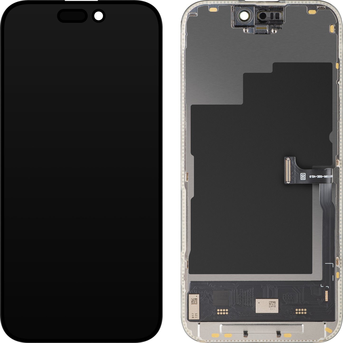 Display sa Touchscreen MP kompatibilan sa Apple iPhone 15 Pro, sa Ramom, Soft OLED IC Movable 120Hz FHD verzija, Crni