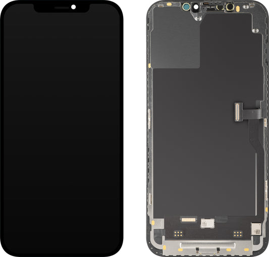 Display sa Touchscreen MP kompatibilan sa Apple iPhone 12 Pro Max, sa Ramom, Soft OLED IC Movable FHD verzija, Crni