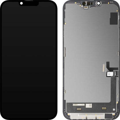 Display sa Touchscreen MP kompatibilan sa Apple iPhone 14 Plus, sa Ramom, Soft OLED FHD Diagnostic verzija, Crni