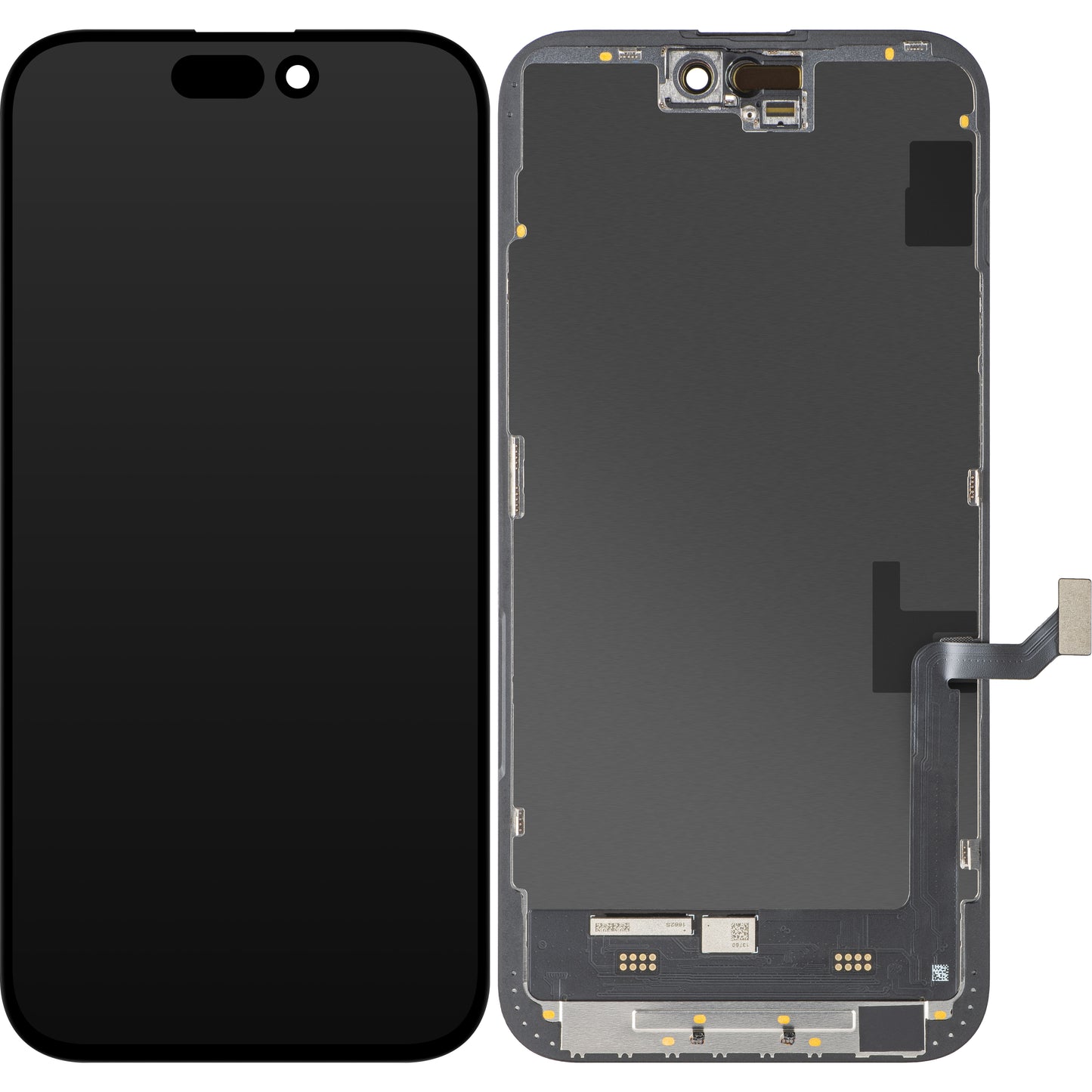 Display sa Touchscreen MP kompatibilan sa Apple iPhone 15 Plus, sa Ramom, Soft OLED FHD IC Movable verzija, Crni