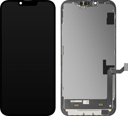 Display sa Touchscreen MP kompatibilan sa Apple iPhone 14 Plus, sa Ramom, Soft OLED FHD IC Movable verzija, Crni