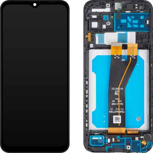 Display sa Touchscreen MP kompatibilan sa Samsung Galaxy A14 5G A146, sa ramom, verzija za van Evrope, crni