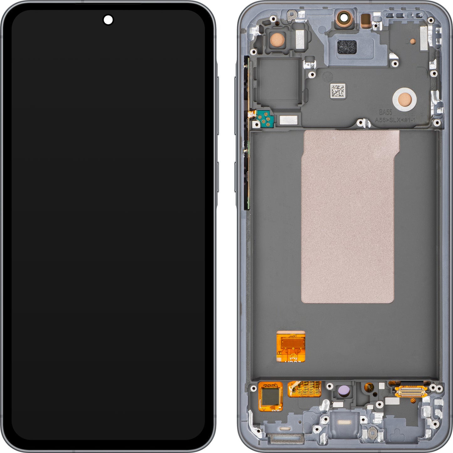 Display sa Touchscreen MP kompatibilan sa Samsung Galaxy A56 A566, sa Ramom, OLED Verzija, Crna