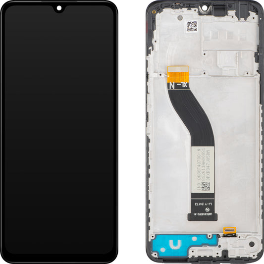 Display sa Touchscreen MP kompatibilan sa Xiaomi Poco C75 / Redmi 14C, sa ramom, crni