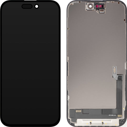 Display sa Touchscreen MP kompatibilan sa Apple iPhone 16, sa Ramom, OLED FHD Diagnostic verzija, Crni