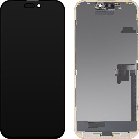 Display sa Touchscreen MP kompatibilan sa Apple iPhone 16 Pro Max, sa Ramom, OLED FHD Diagnostic verzija, Crni