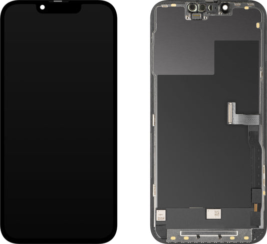 Display sa Touchscreen MP kompatibilan sa Apple iPhone 13 Pro, sa Ramom, OLED FHD Diagnostic verzija, Crna