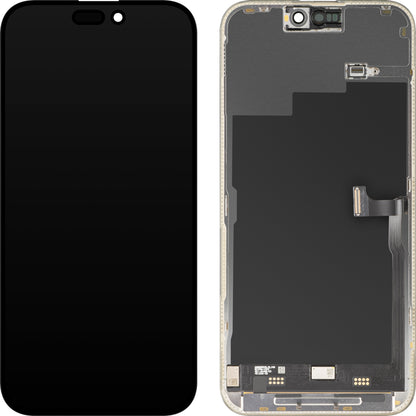 Ekran sa Touchscreen MP kompatibilan sa Apple iPhone 15 Pro Max, sa Ramom, Premium Soft OLED FHD 120Hz Verzija, Crna