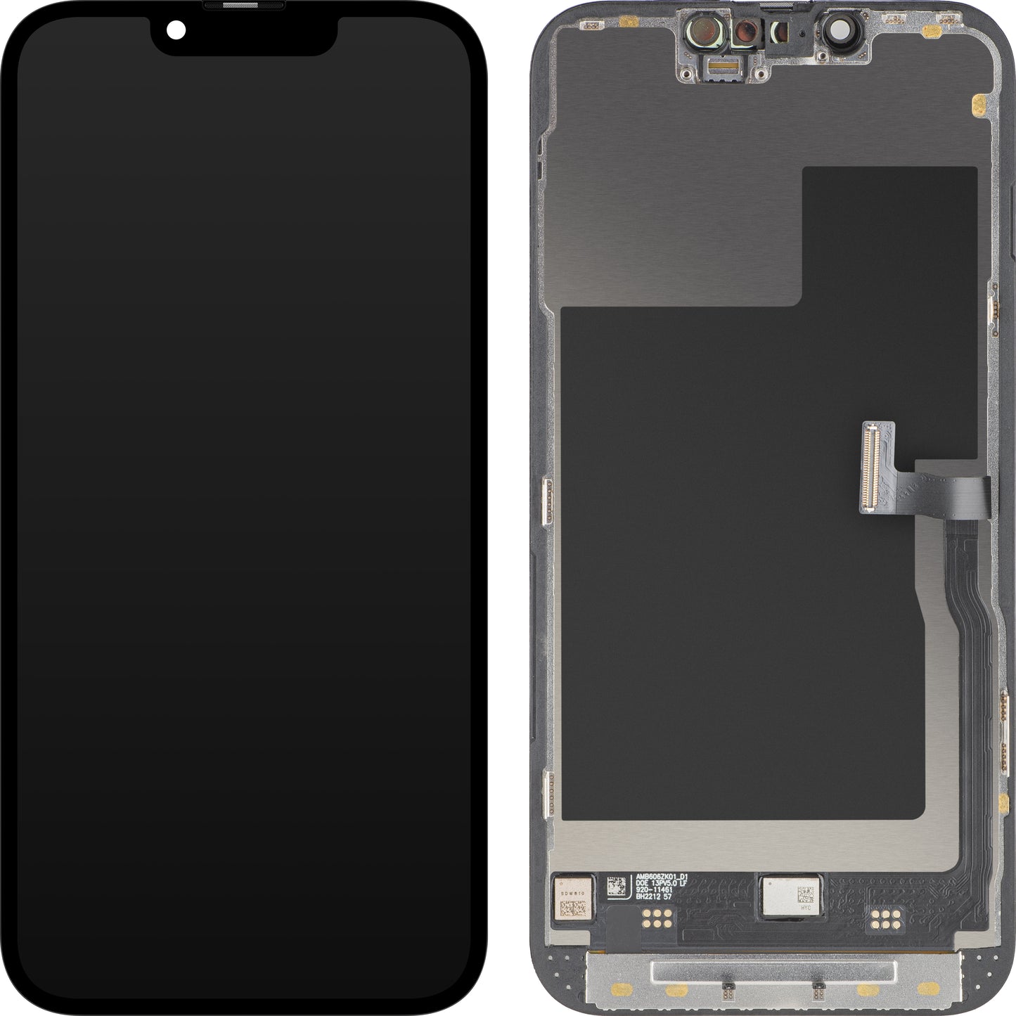 Display sa Touchscreen MP kompatibilan sa Apple iPhone 13 Pro, sa Ramom, Premium Soft OLED FHD 120Hz verzija, Crni