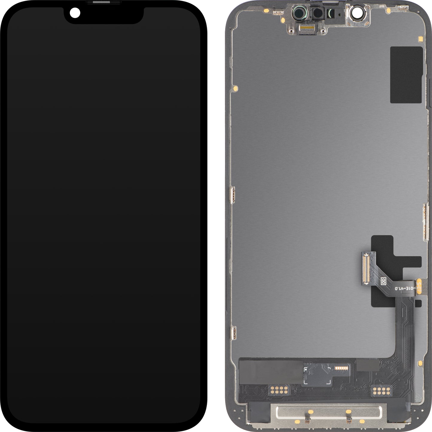 Ekran sa Touchscreen MP kompatibilan sa Apple iPhone 17e / 16e, sa Ramom, Verzija Soft OLED FHD 120Hz IC Movable, Crna