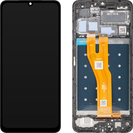 Ekran sa Touchscreen MP kompatibilan sa Honor X5c / X5c Plus, sa Ramom, Crna