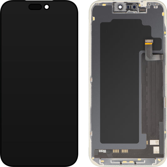 Ekran sa Touchscreen MP kompatibilan sa Apple iPhone 17 Pro Max, sa Ramom, Verzija Soft OLED FHD IC Movable, Crna