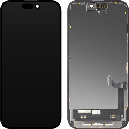Ekran sa Touchscreen MP kompatibilan sa Apple iPhone 15, sa Ramom, Premium Soft OLED FHD 120Hz Dijagnostika Verzija, Crna