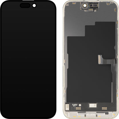 Ekran sa Touchscreen MP kompatibilan sa Apple iPhone 15 Pro, sa Ramom, Premium Soft OLED FHD 120Hz Dijagnostika Verzija, Crna