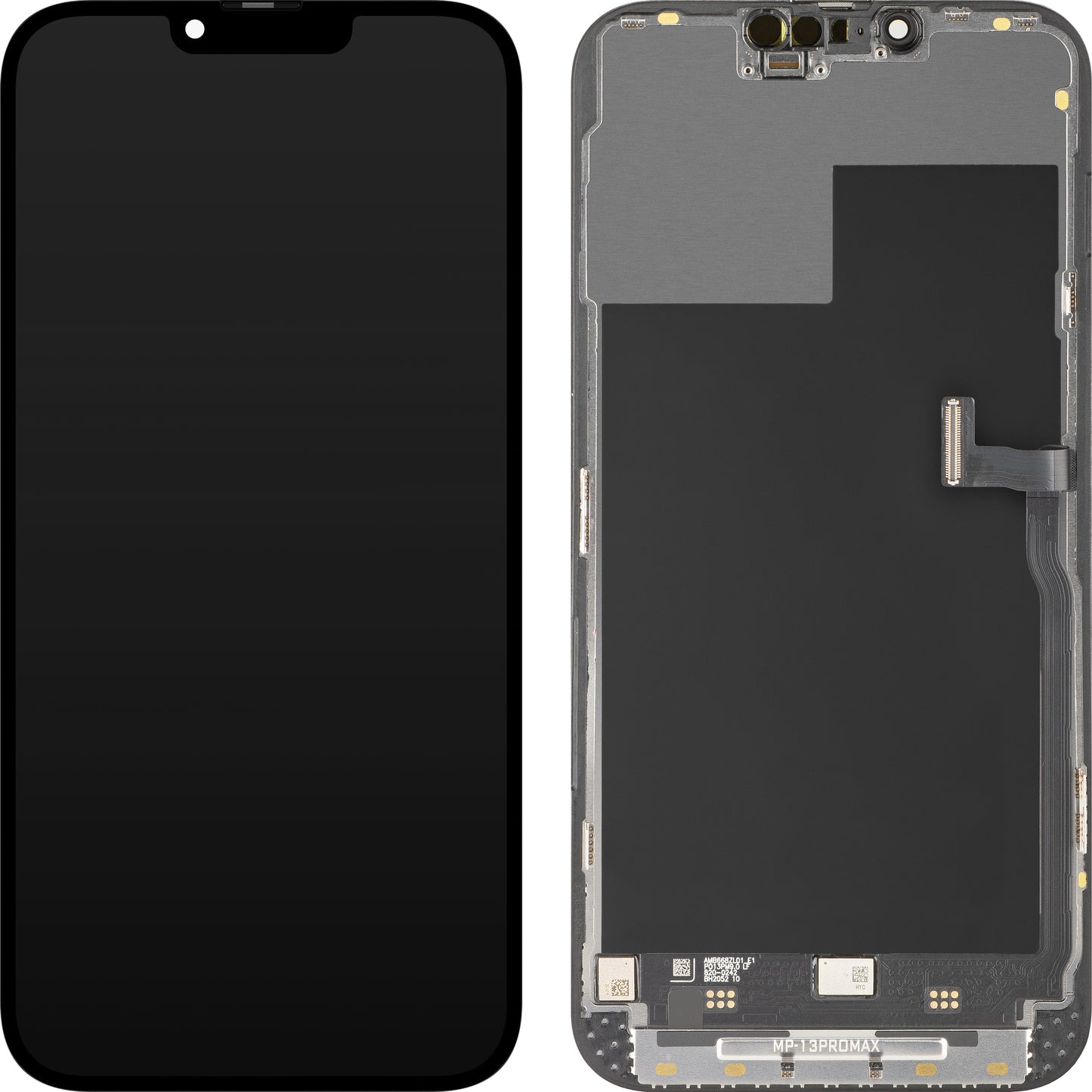 Ekran sa Touchscreen MP kompatibilan sa Apple iPhone 13 Pro Max, sa Ramom, Premium Soft OLED FHD 120Hz Dijagnostika, Crna