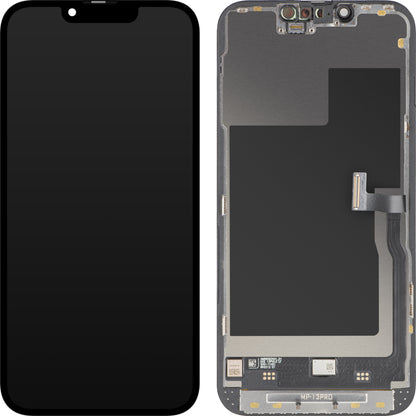 Ekran sa Touchscreen MP kompatibilan sa Apple iPhone 13 Pro, sa Ramom, Premium Soft OLED FHD 120Hz Dijagnostika, Crna