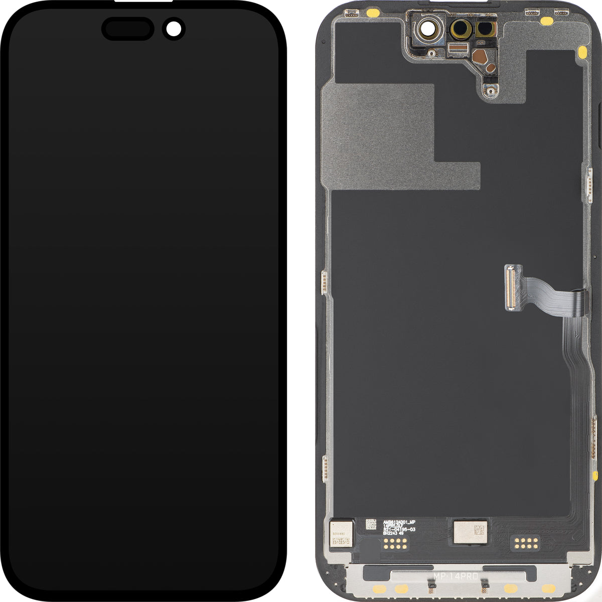 Ekran sa Touchscreen MP kompatibilan sa Apple iPhone 14 Pro, sa Ramom, Premium Soft OLED FHD 120Hz Dijagnostika Verzija, Crna