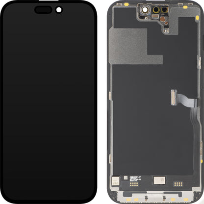 Ekran sa Touchscreen MP kompatibilan sa Apple iPhone 14 Pro, sa Ramom, Premium Soft OLED FHD 120Hz Dijagnostika Verzija, Crna