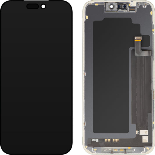 Ekran sa MP ekranom osetljivim na dodir kompatibilan sa Apple iPhone 17 Pro Max, sa ramom, Soft OLED FHD Dijagnostička verzija, Crna
