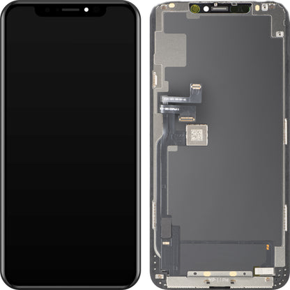 Ekran sa Touchscreen MP kompatibilan sa Apple iPhone 11 Pro Max, sa Ramom, Verzija OLED FHD IC Movable, Crna