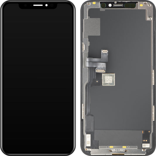 Ekran sa Touchscreen MP kompatibilan sa Apple iPhone 11 Pro, sa Ramom, Verzija OLED FHD IC Movable, Crna