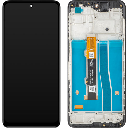 Ekran sa Touchscreen MP kompatibilan sa Motorola Moto G42, sa Ramom, Crni