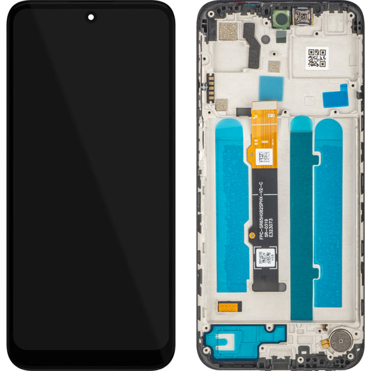 Ekran sa Touchscreen MP kompatibilan sa Motorola Moto G41, sa Ramom, Crna