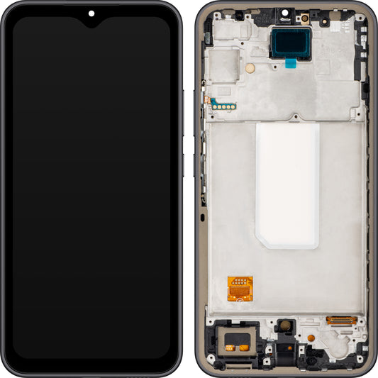 Ekran sa Touchscreen MP kompatibilan sa Samsung Galaxy A34 A346, sa Ramom, OLED Verzija, Crna, Swap