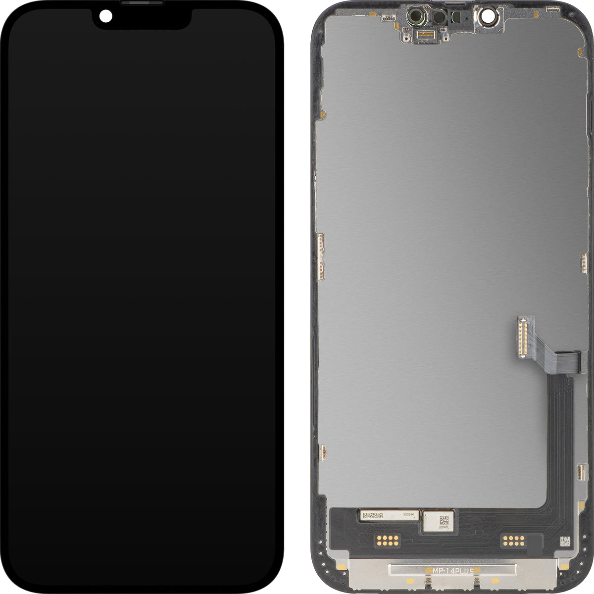Ekran sa Touchscreen MP kompatibilan sa Apple iPhone 14 Plus, sa Ramom, Premium Soft OLED FHD 120Hz Dijagnostika Verzija, Crna