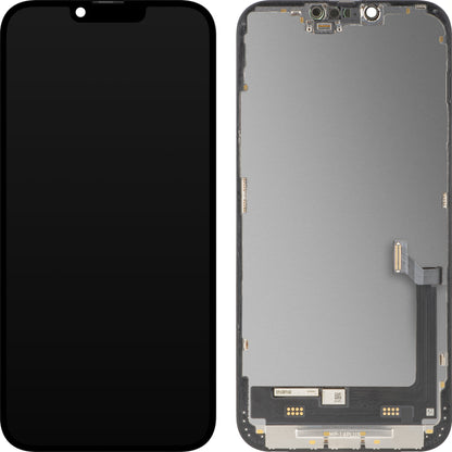 Ekran sa Touchscreen MP kompatibilan sa Apple iPhone 14 Plus, sa Ramom, Premium Soft OLED FHD 120Hz Dijagnostika Verzija, Crna