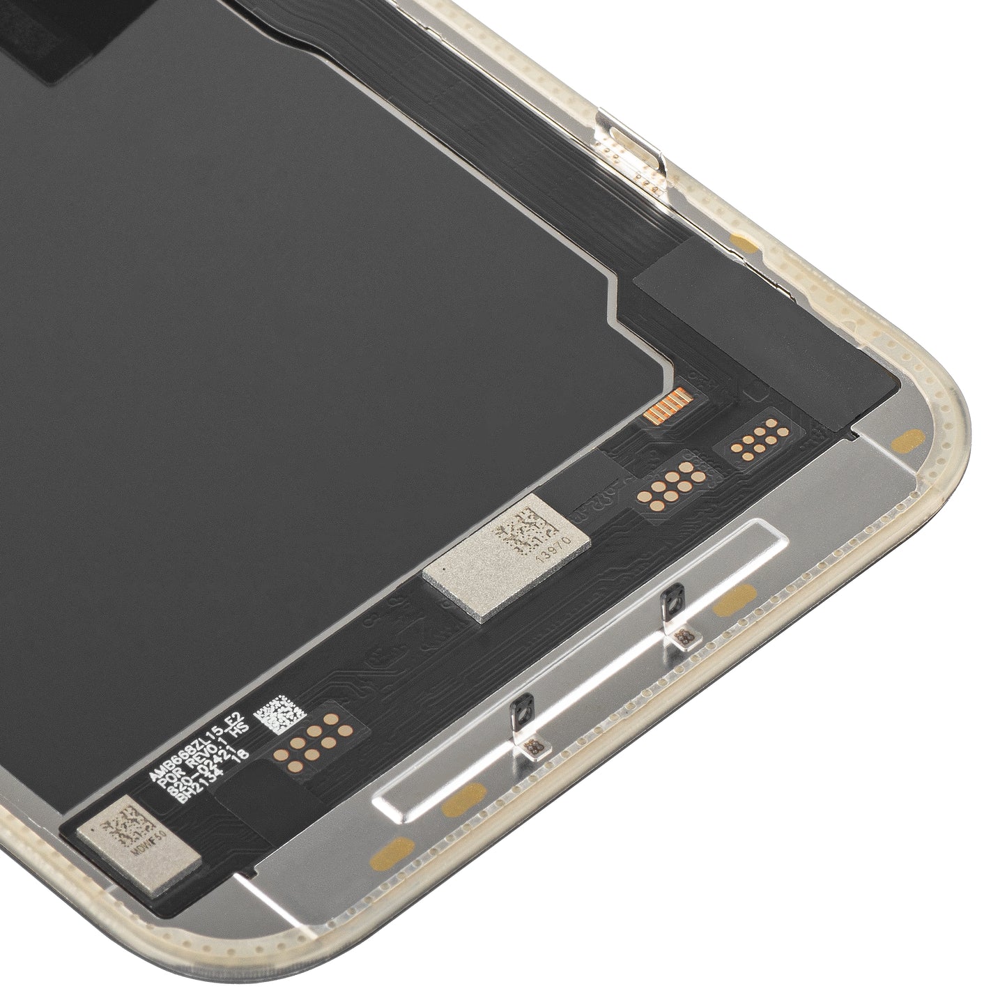 Ekran sa Touchscreen MP kompatibilan sa Apple iPhone 15 Pro Max, sa Ramom, Soft OLED IC Movable 120Hz FHD verzija, Crni