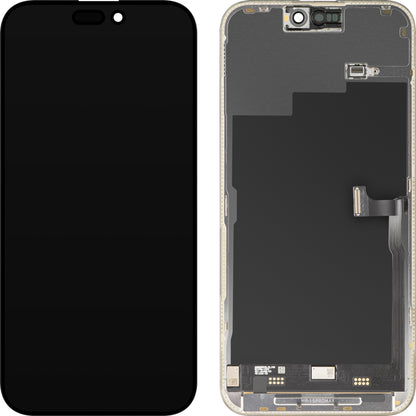 Ekran sa Touchscreen MP kompatibilan sa Apple iPhone 15 Pro Max, sa Ramom, Premium Soft OLED FHD 120Hz Dijagnostika, Crna, Ponovo zapečaćeno