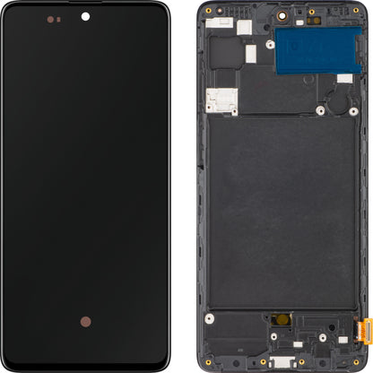 Display sa Touchscreenom MP kompatibilan sa Samsung Galaxy A71 A715, sa Ramom, OLED Verzija, Crni