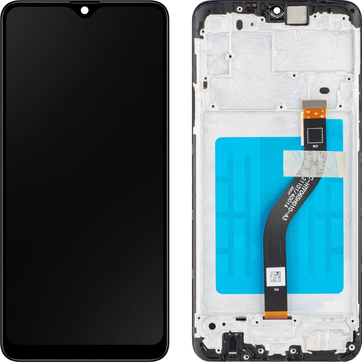 Display sa Touchscreenom MP kompatibilan sa Samsung Galaxy A20s A207, sa Ramom, Crni