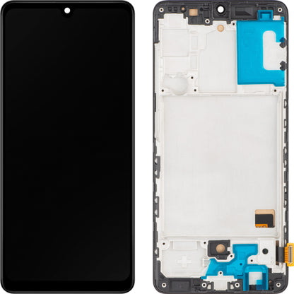 Display sa Touchscreenom MP kompatibilan sa Samsung Galaxy A41 A415, sa Ramom, Crni