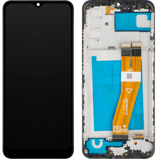 Display sa Touchscreenom MP kompatibilan sa Samsung Galaxy A02s A025F, sa Ramom, Crni