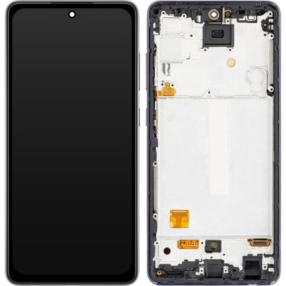 Display sa Touchscreenom MP kompatibilan sa Samsung Galaxy A52 5G A526 / A52 A525 / A52s 5G A528, sa Ramom, OLED Verzija, Crni