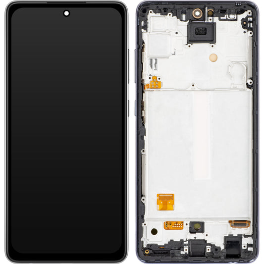 Display sa Touchscreenom MP kompatibilan sa Samsung Galaxy A52 5G A526 / A52 A525 / A52s 5G A528, sa Ramom, OLED Verzija, Crni