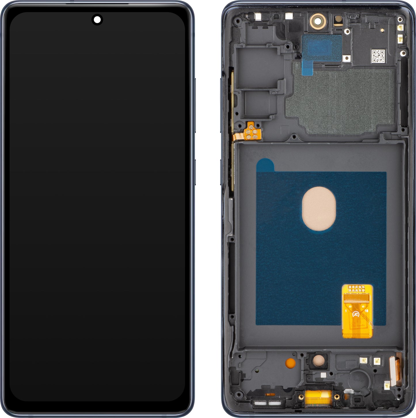 Display sa Touchscreenom MP kompatibilan sa Samsung Galaxy S20 FE G780, sa Ramom, OLED Verzija, Tamnoplavi